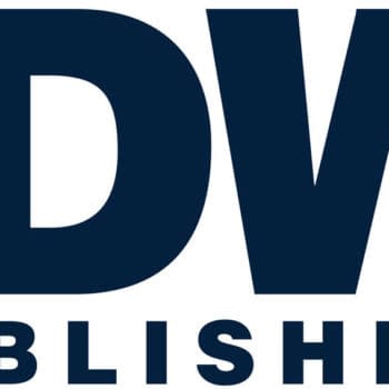 The logo for IDW Publishing is, despite all appearances, not a trash can on fire.