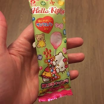 Nerd Food: Peach Hello Kitty Lollipop from Japan Crate