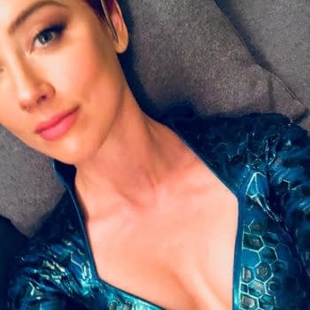 Amber Heard Shares a Picture from the Aquaman Reshoots