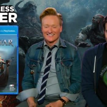 Watch Conan O'Brien and Bill Hader Take on God Of War