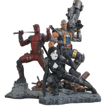 Diamond Select Toys Deapool Cable Domino Statues