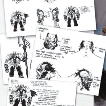 Jim Lee's Original Designs for Superman's New Big Bad, Rogol-Zaar