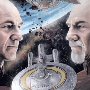 Star Trek the Next Generation: Through the Mirror cover by J.K Woodward