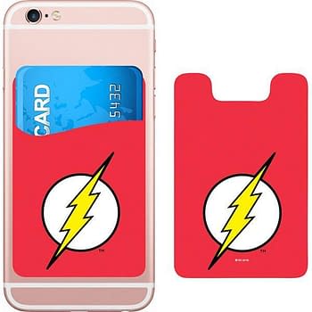 DC Comics Flash Logo Smartphone Card Holder Icon Heroes SDCC
