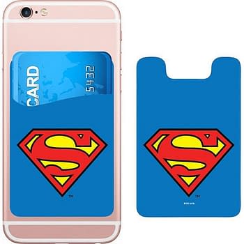 DC Comics Superman Logo Smartphone Card Holder Icon Heroes SDCC