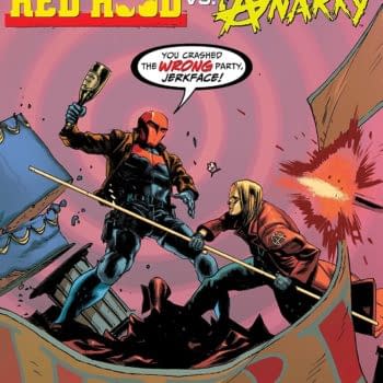 Red Hood vs. Anarky #1 cover by Rafael Albuquerque and Dave McCaig