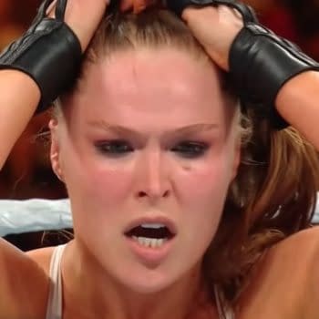 A photo of Ronda Rousey from Money in the Bank 2018.