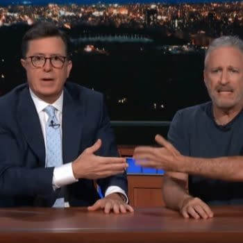 Michael Moore, Jon Stewart Stop by The Late Show with Stephen Colbert