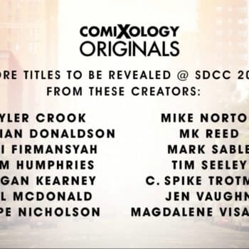 Comixology Originals From Crook, Donaldson, Firmansyah, Humphries, Kearney, McDonald, Nicholson, Norton, Reed, Sable, Seeley, Trotman, Vaughn and Visaggio to be Announced at San Diego Comic Con