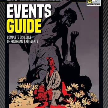 Hellboy on Front of San Diego Comic-Con 2018 Events Guide for 25th Anniversary