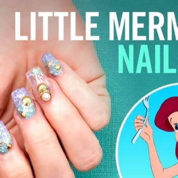 Little Mermaid nail art