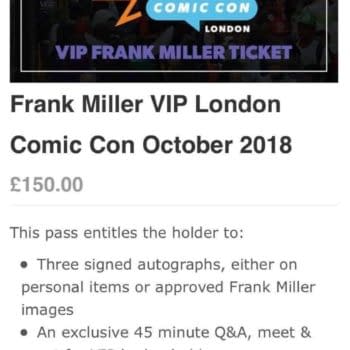 Frank Miller is Coming to MCM London Comic Con &#8211; but You'll Pay $150 to See Him