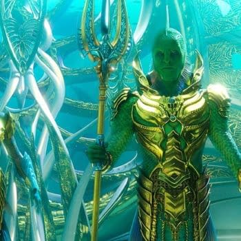 Aquaman's The Fisherman King Glitters Like Sunken Treasure in Photo