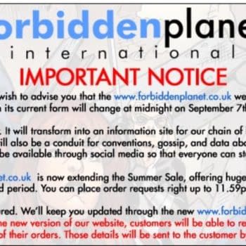 Forbidden Planet International Closes Online Store