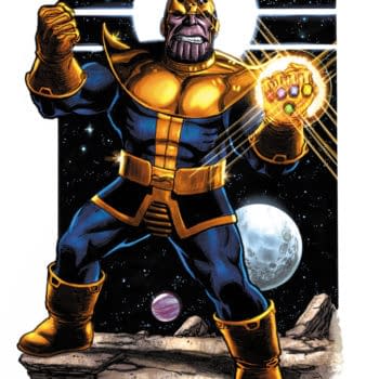 Thanos Dances on Thanos Legacy #1 Variant by George Perez