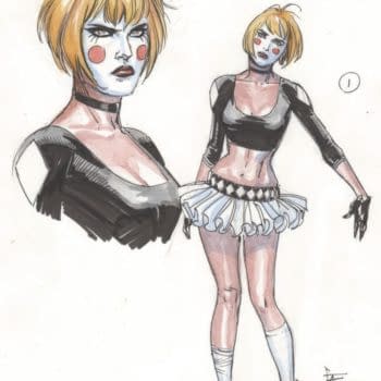 Gary Frank's Designs for Mime and Marionette from Doomsday Clock