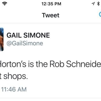 Fanboy Rampage: Rob Schneider Vs. Gail Simone Over Whether Tim Hortons is the Rob Schneider of Donut Shops