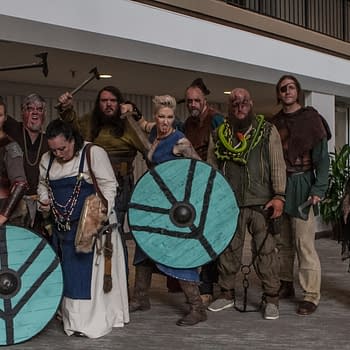 A Raid of Vikings Invade During Dragon Con 2018