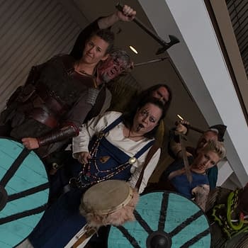 A Raid of Vikings Invade During Dragon Con 2018