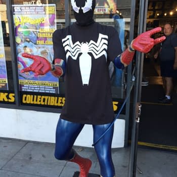 Promotion for Venom Movie at Golden Apple in Los Angeles