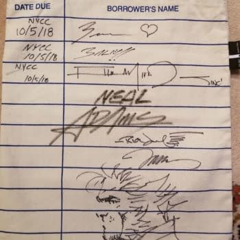 Jim Lee Signed and Sketched and Stolen Tote Bag Found By J Scott Campbell at NYCC