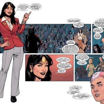 Where's Andy Mangels in Wonder Woman: Earth One Volume Two?
