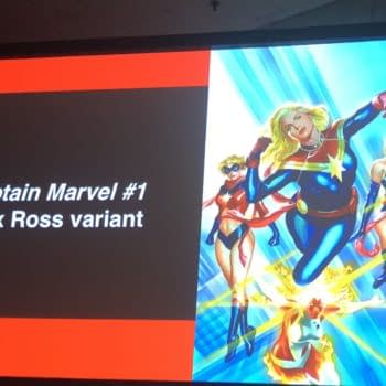 Alex Ross' Cover for Captain Marvel #1 in January