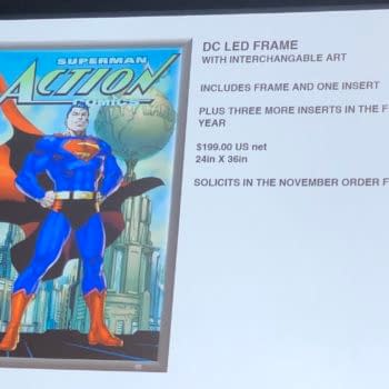 DC Comics Launch a LED Changeable Frame For Comic Stores