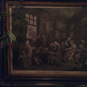 The Works Of William Hogarth on the Walls Of Blacks Club in London