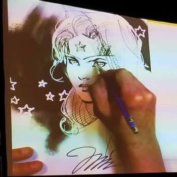 Jim Lee Draws a Crowd (and Wonder Woman) and Answers Whether Batman Kills The Joker at SAM