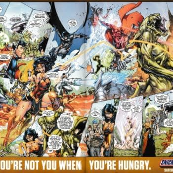 Watch Out for The Double Page Snickers Ad in Today's DC Comics