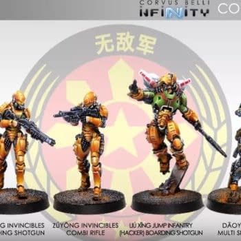 Corvus Belli Previews New Invincible Army Miniatures for Infinity