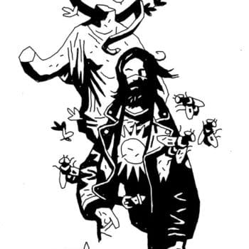 Mike Mignola's Pin-Up for Ze Burnay's Beautiful Graphic Novel, Andromeda Or The Long Way Home