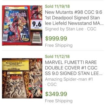 How Much Would You Pay For a Stan Lee Signed Comic?