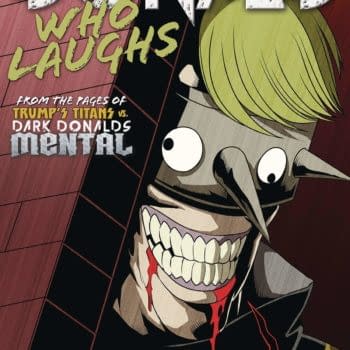 Trump and The Batman Who Laughs, Mashed-Up as The Donald Who Laughs From Keenspot in April