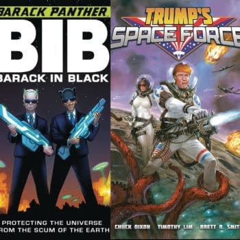 Kelsey Shannon's Barack Panther and Chuck Dixon's Trump's Space Force in Antarctic Press' April 2019 Solicits