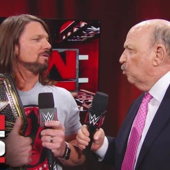"Mean" Gene Okerlund interviews AJ Styles: Raw 25, Jan. 22, 2018