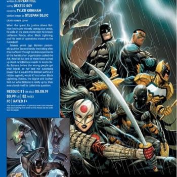 Batman And The Outsiders #1 and Batman Damned #3 Return in May
