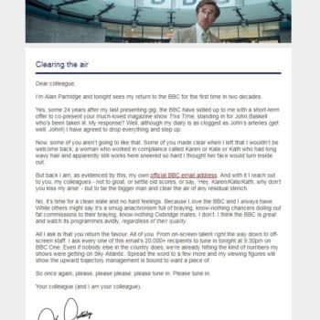 Alan Partridge Just CC'ed Everyone at the BBC In to a E-Mail