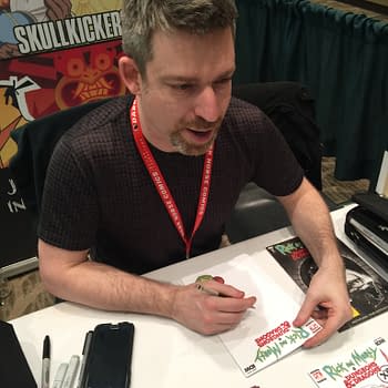 Sketching and Roleplaying &#8211; Rick &#038; Morty Vs. D&#038;D with Jim Zub ECCC 2019