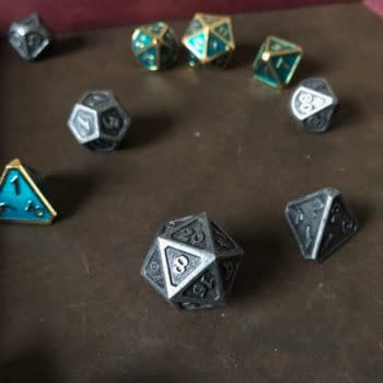 Review: Die Hard Dice Dark Iron and Gold Aquamarine Mythica Sets