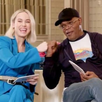 Captain Marvel Stars Brie Larson and Samuel L. Jackson Do Dramatic Readings of Iconic Lines