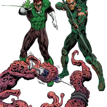 Grant Morrison and Liam Sharp do Dennis O'Neill and Neal Adams in July's The Green Lantern