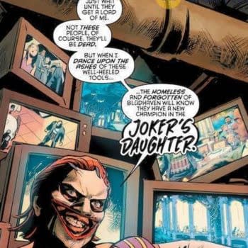 The Joker's Daughter Quoting Tim Burton's Batman in Tomorrow's Nightwing #58