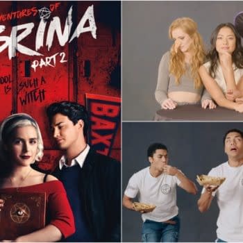 'Chilling Adventures of Sabrina': The Weird Sisters Kiss Things; Chance Perdomo Really Loves Poutine