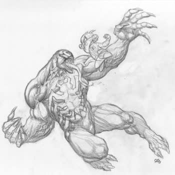 Watch Frank Cho Drawing Venom Vs Spider-Ham