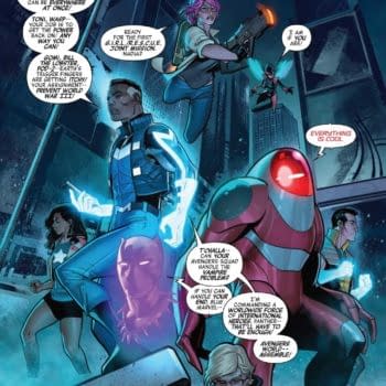 The Fate of the Universe in the Hands of Gomi and Bill the Lobster in Avengers No Road Home #9