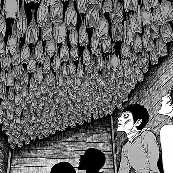 Pages 18 and 19 (double page spread) from Junji Ito's Smashed