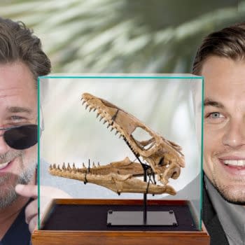 That Time Leonardo DiCaprio Sold a Dinosaur Skull to Russell Crowe