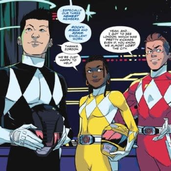 (Spoiler), (Spoiler) and (Spoiler are the New Power Rangers in Mighty Morphin' #40, Out Today. Um, Spoilers.